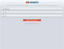 Tablet Screenshot of news.7msport.com